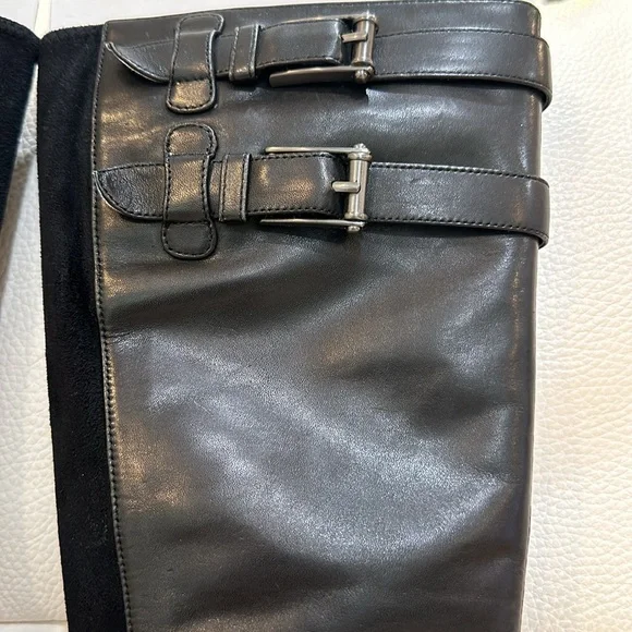 Cole Haan BLACK AIR JALISA TALL BOOT with Zip Closure in Size 4.5 В - Picture 11 of 17